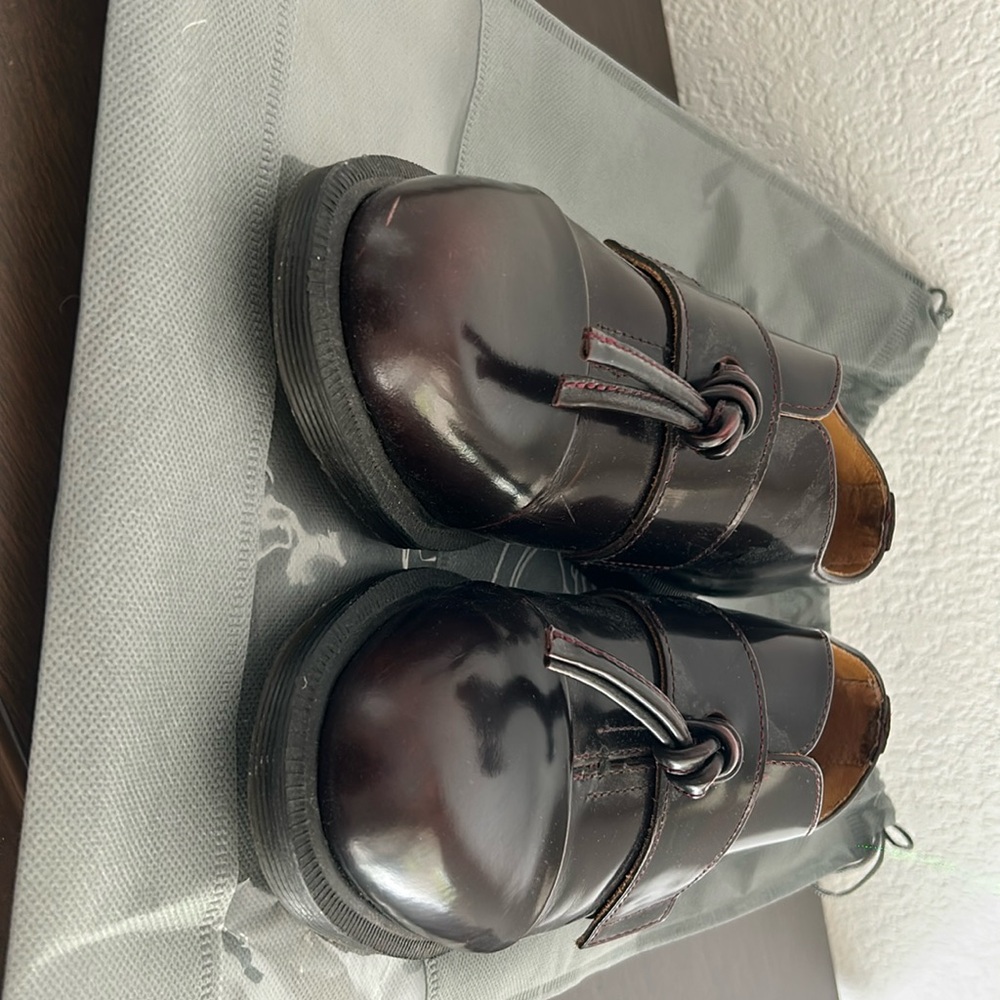 Dr Marten Oxford shoes, burgundy, size 8